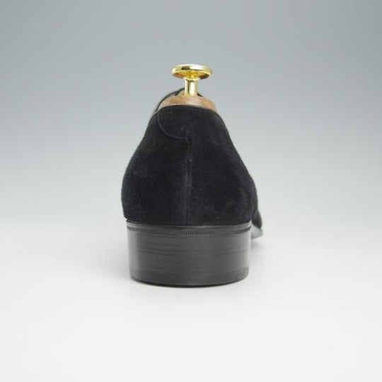 未使用★(伊)アルティオリ SIZE 8.5【定価15万円以上★CERVINO別注/クォーターブローグ】スエード/黒/スター・アルティオリ/Star ARTIOLI★h929