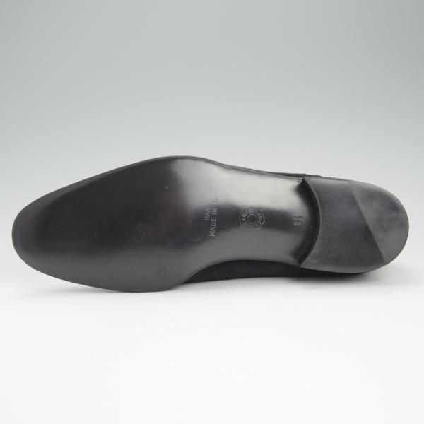 未使用★(伊)アルティオリ SIZE 8.5【定価15万円以上★CERVINO別注/クォーターブローグ】スエード/黒/スター・アルティオリ/Star ARTIOLI★h929