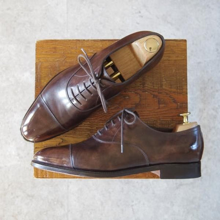 ほぼ試着程度★ジョンロブ 6D【定価￥195,800-★CITY 2/シティ/7000ラスト】ミュージアムカーフ/ストレートチップ/濃茶/JOHN LOBB★h930