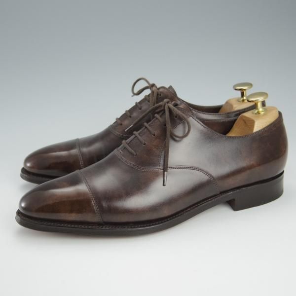 ほぼ試着程度★ジョンロブ 6D【定価￥195,800-★CITY 2/シティ/7000ラスト】ミュージアムカーフ/ストレートチップ/濃茶/JOHN LOBB★h930