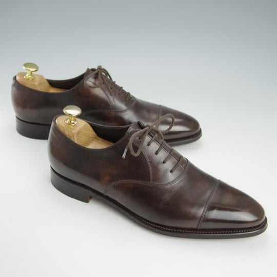 ほぼ試着程度★ジョンロブ 6D【定価￥195,800-★CITY 2/シティ/7000ラスト】ミュージアムカーフ/ストレートチップ/濃茶/JOHN LOBB★h930