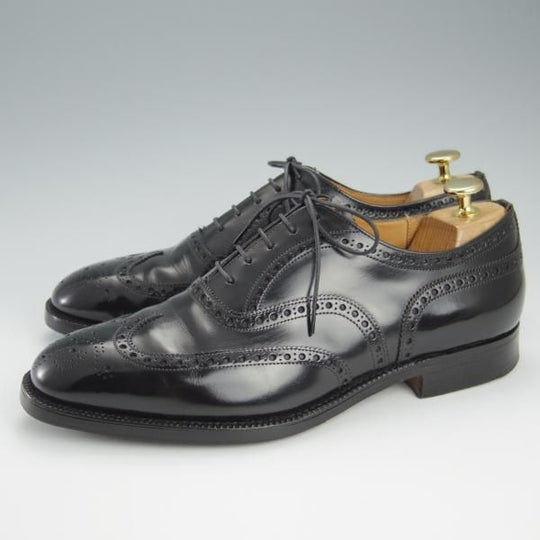 極上★チャーチ 70G/UK7【旧チャーチ★73ラスト/ブックバインダーカーフ】3都市ロゴ/Wingate/フルブローグ/黒/メンズ/Church's★h931