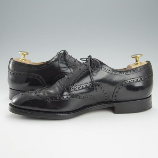 極上★チャーチ 70G/UK7【旧チャーチ★73ラスト/ブックバインダーカーフ】3都市ロゴ/Wingate/フルブローグ/黒/メンズ/Church's★h931