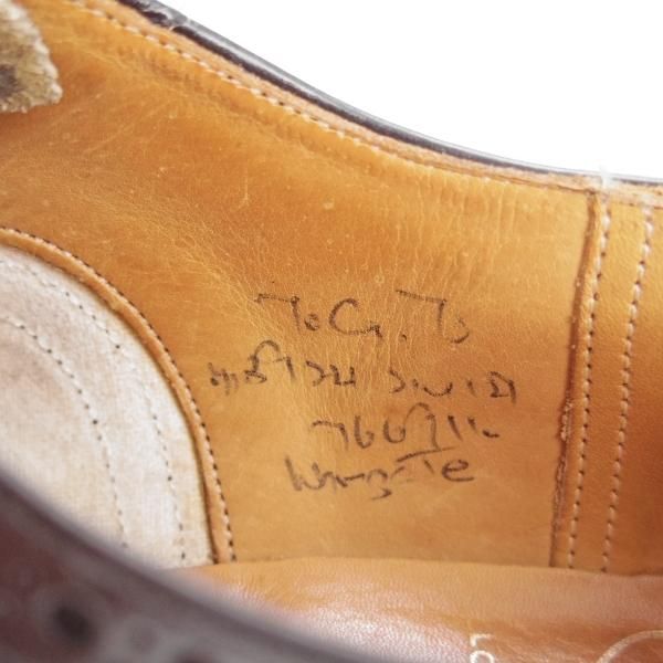 極上★チャーチ 70G/UK7【旧チャーチ★73ラスト/ブックバインダーカーフ】3都市ロゴ/Wingate/フルブローグ/黒/メンズ/Church's★h931