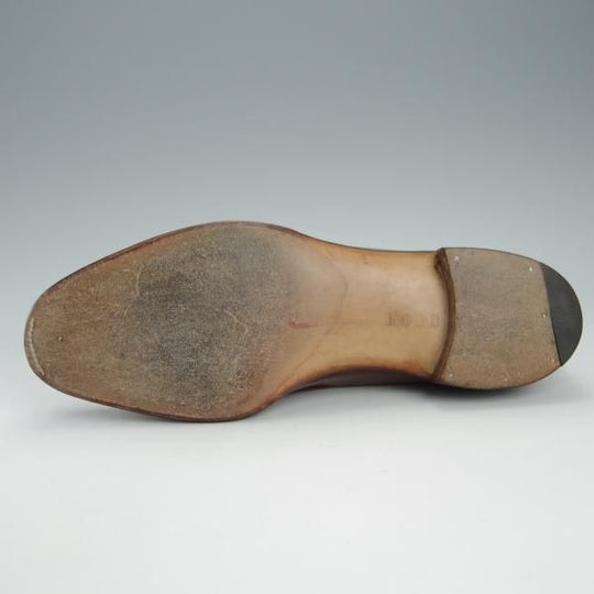 ★ジョンロブ ロンドン UK8程度【時価80万円程度★ビスポーク品/ロイヤルワラント】タッセルローファー/茶/メンズ/JOHN LOBB LONDON★h932