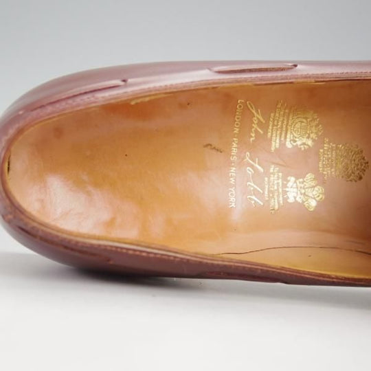 ★ジョンロブ ロンドン UK8程度【時価80万円程度★ビスポーク品/ロイヤルワラント】タッセルローファー/茶/メンズ/JOHN LOBB LONDON★h932