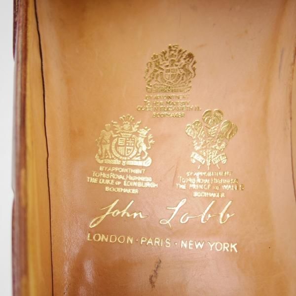★ジョンロブ ロンドン UK8程度【時価80万円程度★ビスポーク品/ロイヤルワラント】タッセルローファー/茶/メンズ/JOHN LOBB LONDON★h932