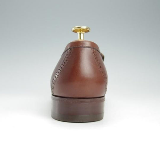 未使用★(伊)タニノクリスチー SIZE 7【デッドストック品★FRAZOSO/キルトモンク】108311/カーフ/茶/メンズ/TANINO CRISCI★h935