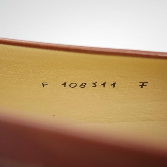 未使用★(伊)タニノクリスチー SIZE 7【デッドストック品★FRAZOSO/キルトモンク】108311/カーフ/茶/メンズ/TANINO CRISCI★h935