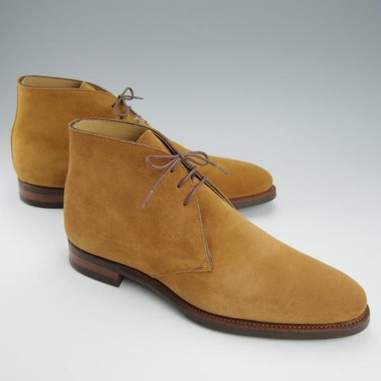 未使用★トレーディングポスト SIZE 7【定価￥52,800-★チャッカブーツ/1612】スエード/CAMEL/茶/メンズ/Trading Post★h936