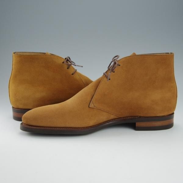 未使用★トレーディングポスト SIZE 7【定価￥52,800-★チャッカブーツ/1612】スエード/CAMEL/茶/メンズ/Trading Post★h936