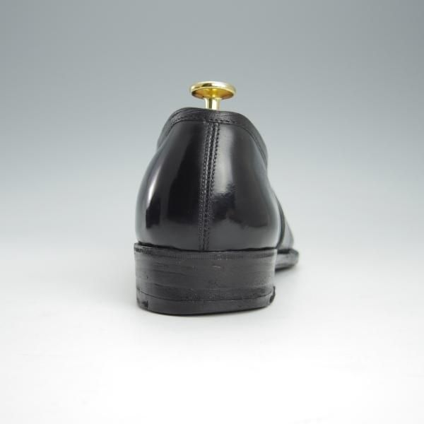 ★(英)ジョージ・クレバリー UK9程度【ビスポーク品★現在の製作費80万円以上/コインローファー】カーフ/黒/メンズ/GEORGE CLEVERLEY★h937