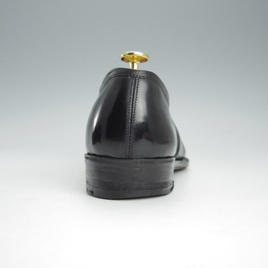 ★(英)ジョージ・クレバリー UK9程度【ビスポーク品★現在の製作費80万円以上/コインローファー】カーフ/黒/メンズ/GEORGE CLEVERLEY★h937