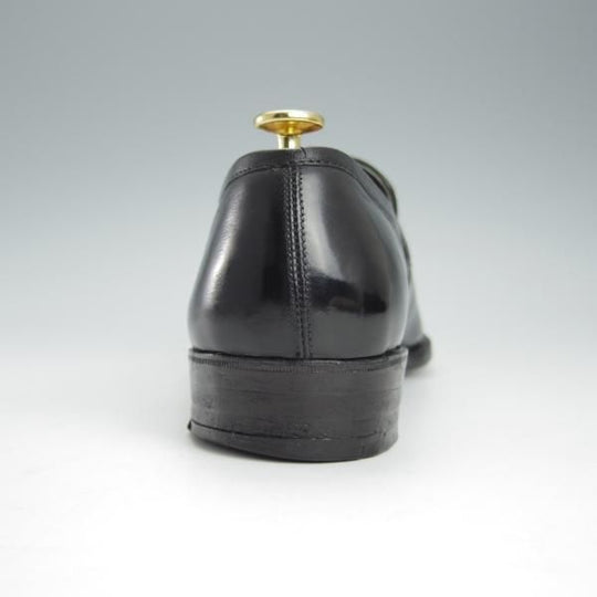 ★(英)ジョージ・クレバリー UK9程度【ビスポーク品★現在の製作費80万円以上/コインローファー】カーフ/黒/メンズ/GEORGE CLEVERLEY★h937