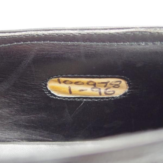 ★(英)ジョージ・クレバリー UK9程度【ビスポーク品★現在の製作費80万円以上/コインローファー】カーフ/黒/メンズ/GEORGE CLEVERLEY★h937