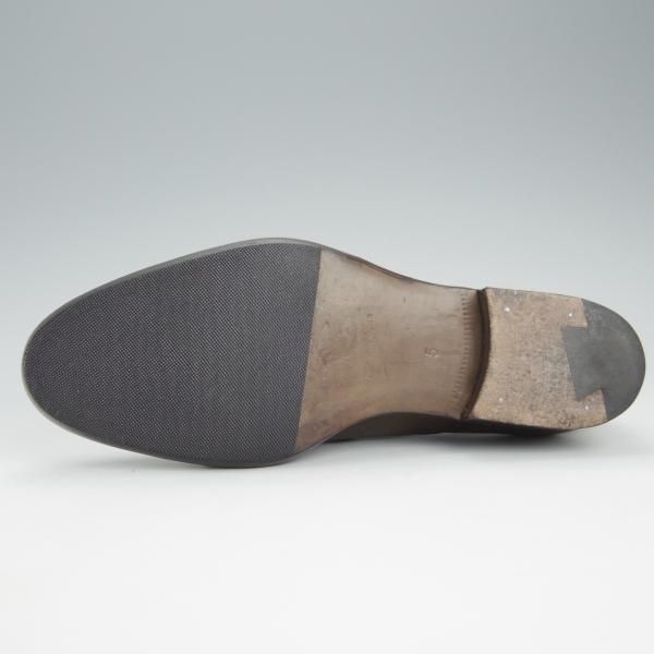美品★三陽山長(レディース) SIZE 5【パターンオーダー品★矢筈仕上げ/スペードソール仕様】セミブローグ/濃茶/Sanyo Yamacho★h938
