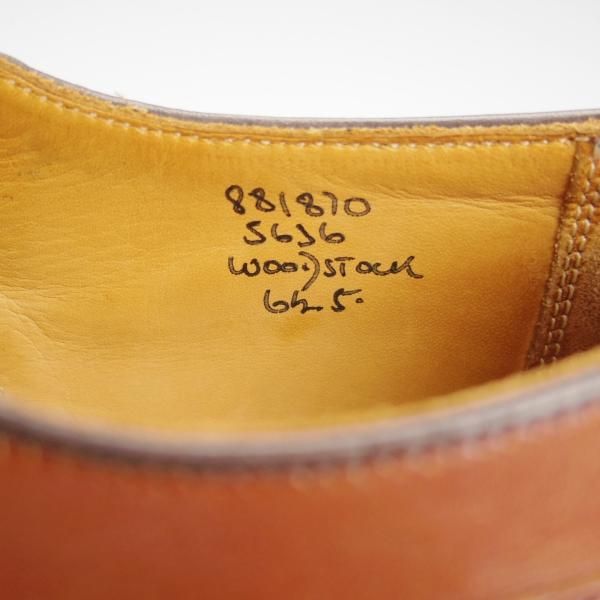 極上★トリッカーズ SIZE 6.5【定価￥84,700-★マロンアンティーク/Woodstock/5636】プレーントゥ/短靴/茶/メンズ/Tricker's★h939