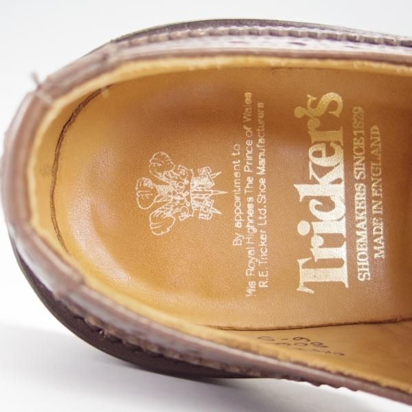 極美品★トリッカーズ SIZE 6【バートン同系モデル★カントリーシューズ/8064】フルブローグ/カーフ/濃茶/短靴/メンズ/Tricker's★h940