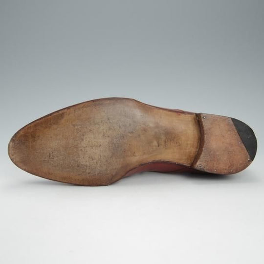 ★ジョンロブ ロンドン UK8程度【時価80万円程度★ビスポーク商品/シューツリー付き】ロイヤルワラント/カーフ/茶/JOHN LOBB LONDON★h941