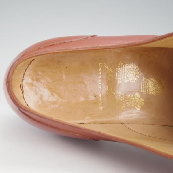 ★ジョンロブ ロンドン UK8程度【時価80万円程度★ビスポーク商品/シューツリー付き】ロイヤルワラント/カーフ/茶/JOHN LOBB LONDON★h941