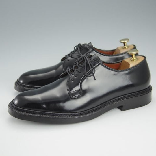 極美品★オールデン 7.5C【定価￥171,600-★コードバン仕様/9901】バリーラスト/プレーントゥ/黒/メンズ/Alden★h942