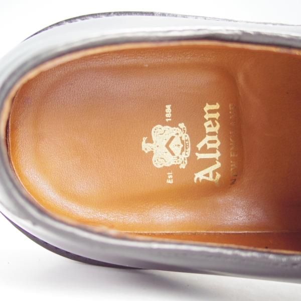 極美品★オールデン 7.5C【定価￥171,600-★コードバン仕様/9901】バリーラスト/プレーントゥ/黒/メンズ/Alden★h942