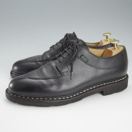 極上★パラブーツ SIZE 8【定価￥71,500-★アヴィニョン/AVIGNON】Uチップ/グレインレザー/黒/メンズ/Paraboot★h943