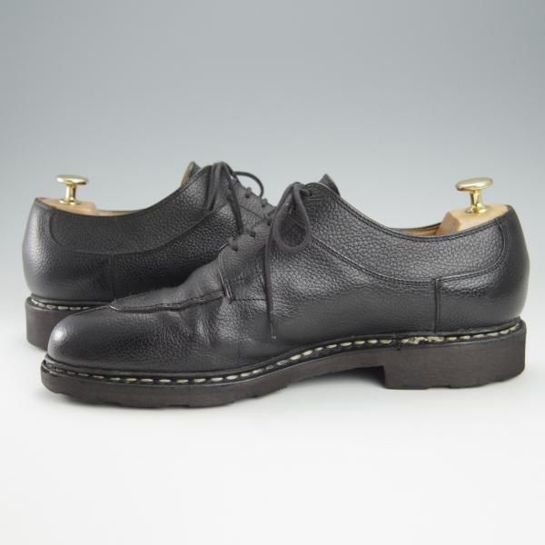 極上★パラブーツ SIZE 8【定価￥71,500-★アヴィニョン/AVIGNON】Uチップ/グレインレザー/黒/メンズ/Paraboot★h943