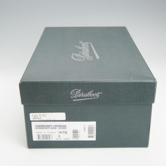 極上★パラブーツ SIZE 8【定価￥71,500-★アヴィニョン/AVIGNON】Uチップ/グレインレザー/黒/メンズ/Paraboot★h943