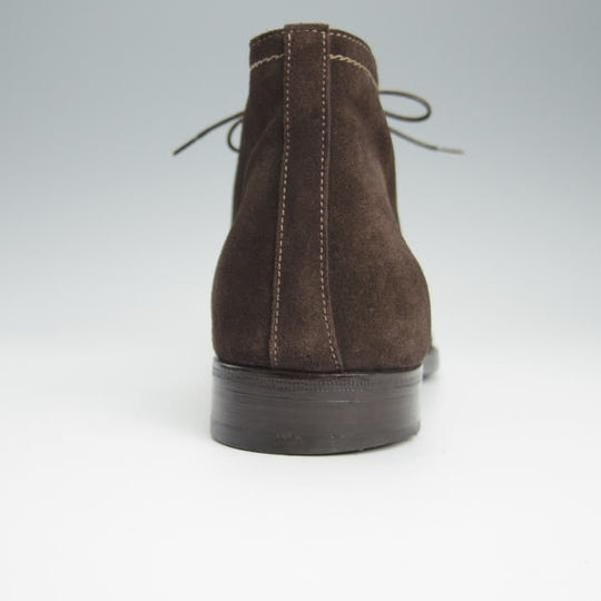 美品★(伊)タニノクリスチー SIZE 9【定価15万円以上★最後期のチャッカブーツ/135914】スエード/濃茶/メンズ/TANINO CRISCI★h944