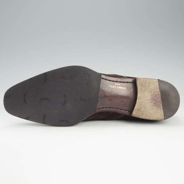 美品★(伊)タニノクリスチー SIZE 9【定価15万円以上★最後期のチャッカブーツ/135914】スエード/濃茶/メンズ/TANINO CRISCI★h944