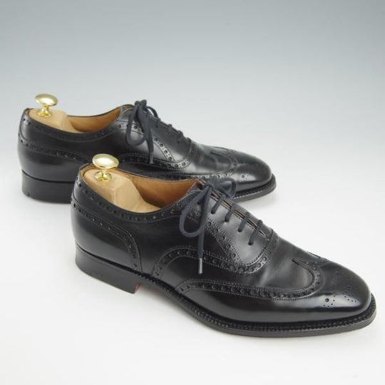 美品★チャーチ 60F/UK6【現行定価￥144,100−★旧チャーチ/73ラスト/CHETWYND】チェットウィンド/3都市ロゴ/カーフ/黒/Church's★h947