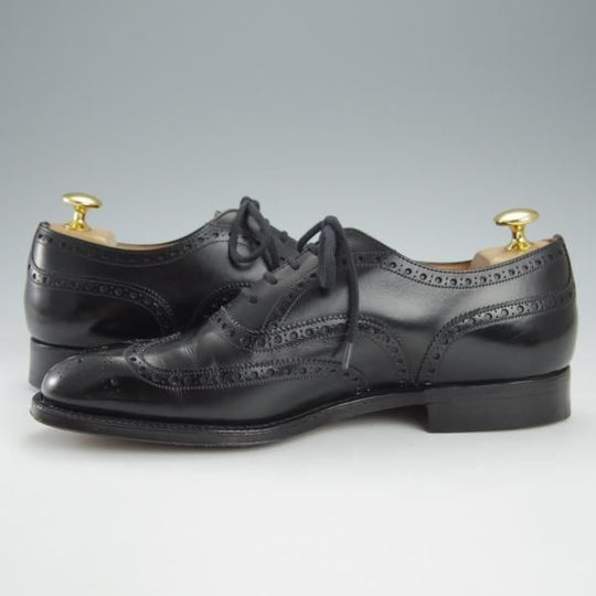 美品★チャーチ 60F/UK6【現行定価￥144,100−★旧チャーチ/73ラスト/CHETWYND】チェットウィンド/3都市ロゴ/カーフ/黒/Church's★h947