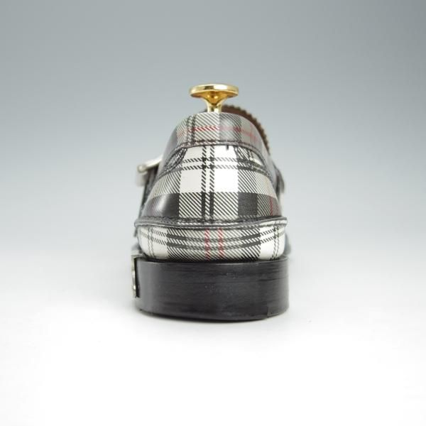 ★チャーチ 70F/UK7【★BARCOMBE/126ラスト】ローファー/モンクストラップ/タータンチェック/ポリッシュドバインダーカーフ/Church's★h949