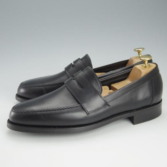 未使用★(英)BARKER/バーカー 8F【定価￥49,500-★ダイナイトソール仕様/4314FW10】コインローファー/カーフ/黒/メンズ★h950