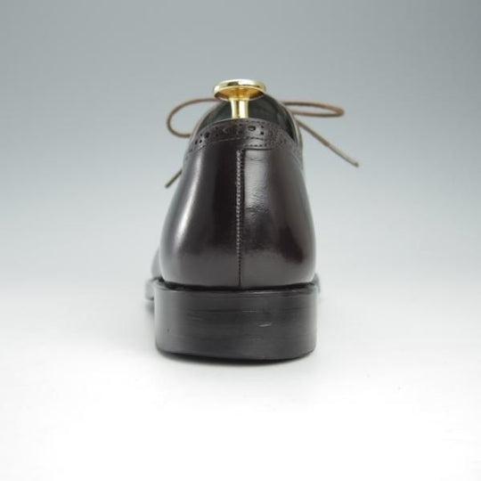 ★宮城興業/謹製誂靴 UK7程度【オーダー品★クォーターブローグ/濃茶】カーフ/メンズ/MIYAGI KOGYO★h951