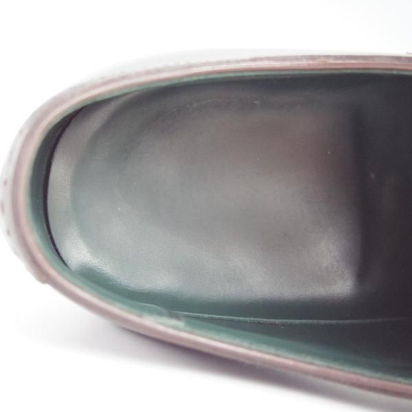 ★宮城興業/謹製誂靴 UK7程度【オーダー品★クォーターブローグ/濃茶】カーフ/メンズ/MIYAGI KOGYO★h951