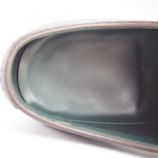 ★宮城興業/謹製誂靴 UK7程度【オーダー品★クォーターブローグ/濃茶】カーフ/メンズ/MIYAGI KOGYO★h951