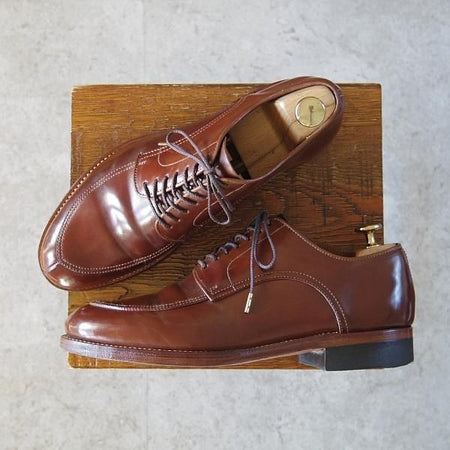 極上★Makers/メイカーズ SIZE 7【現行定価￥114,950-★茶系コードバン仕様/ホーウィン社/#4】CDVN-02/シェルコードバン/Vチップ★h952