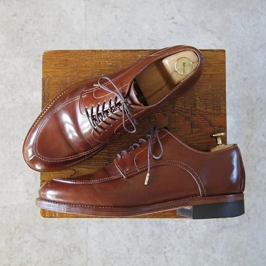 極上★Makers/メイカーズ SIZE 7【現行定価￥114,950-★茶系コードバン仕様/ホーウィン社/#4】CDVN-02/シェルコードバン/Vチップ★h952