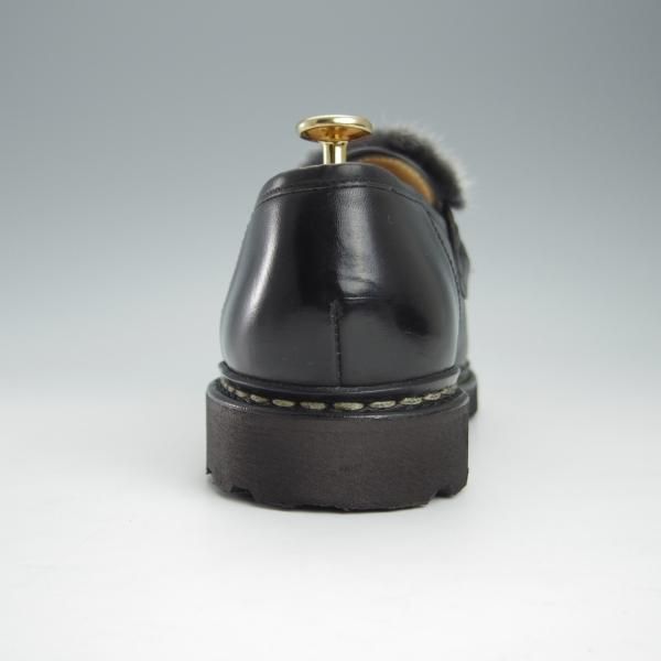 極美品★パラブーツ SIZE 6.5【定価￥92,400-★アニバーサリーBAG付/2021年10月購入】VISON(ミンク)/ランス/REIMS/黒/Paraboot★h953