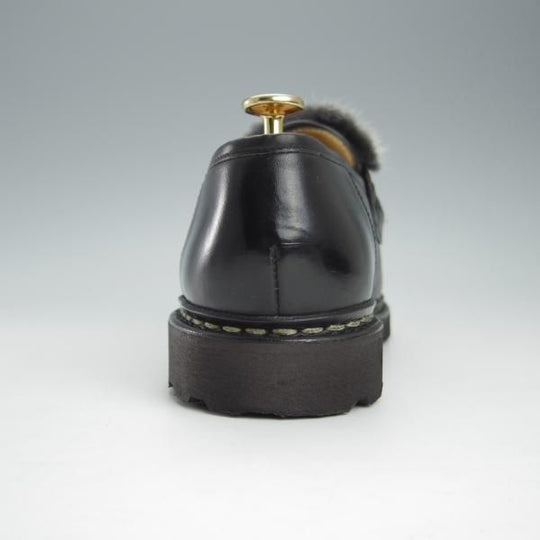 極美品★パラブーツ SIZE 6.5【定価￥92,400-★アニバーサリーBAG付/2021年10月購入】VISON(ミンク)/ランス/REIMS/黒/Paraboot★h953