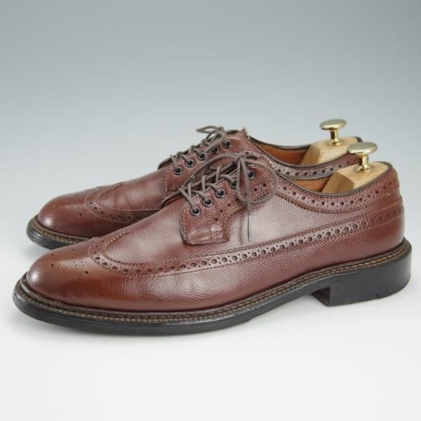 極上★オールデン 7D【★ユナイテッドアローズB&Y別注/ロングウイング】97804/アルパインカーフ/茶/メンズ/Alden★h954