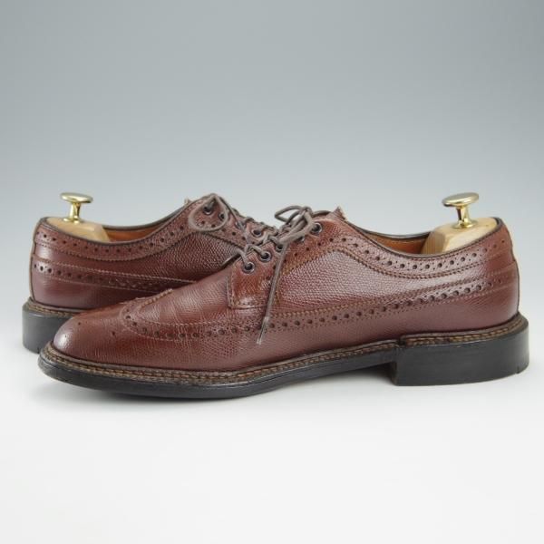 極上★オールデン 7D【★ユナイテッドアローズB&Y別注/ロングウイング】97804/アルパインカーフ/茶/メンズ/Alden★h954