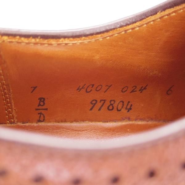 極上★オールデン 7D【★ユナイテッドアローズB&Y別注/ロングウイング】97804/アルパインカーフ/茶/メンズ/Alden★h954