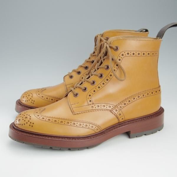 未使用★トリッカーズ SIZE 7【定価￥88,000-★STOW/エイコンアンティーク】5634/ストウ/カントリーブーツ/薄茶/メンズ/Tricker's★h956