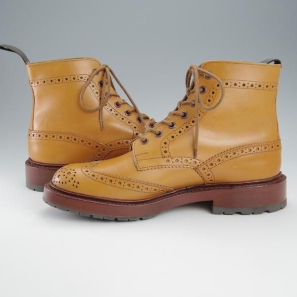 未使用★トリッカーズ SIZE 7【定価￥88,000-★STOW/エイコンアンティーク】5634/ストウ/カントリーブーツ/薄茶/メンズ/Tricker's★h956