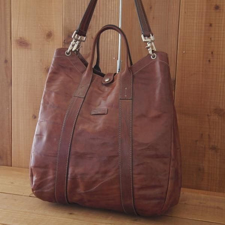 極上★(伊)ダニエル&ボブ【現行定価￥107,800-★クロドーロ/ロディ/2WAY CULODORO RODI 】メンズ/トートバッグ/鞄/革/茶/Daniel&Bob★N5801