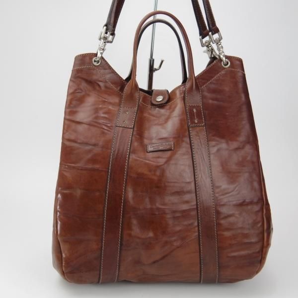 極上★(伊)ダニエル&ボブ【現行定価￥107,800-★クロドーロ/ロディ/2WAY CULODORO RODI 】メンズ/トートバッグ/鞄/革/茶/Daniel&Bob★N5801
