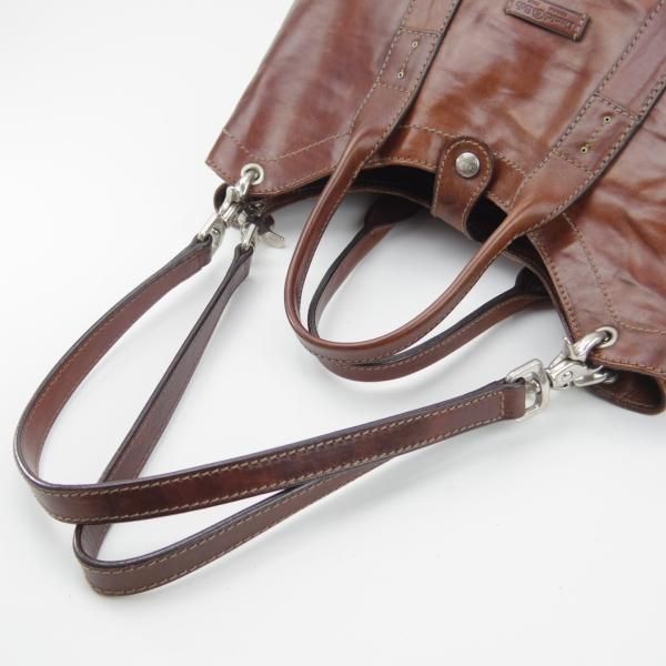 極上★(伊)ダニエル&ボブ【現行定価￥107,800-★クロドーロ/ロディ/2WAY CULODORO RODI 】メンズ/トートバッグ/鞄/革/茶/Daniel&Bob★N5801